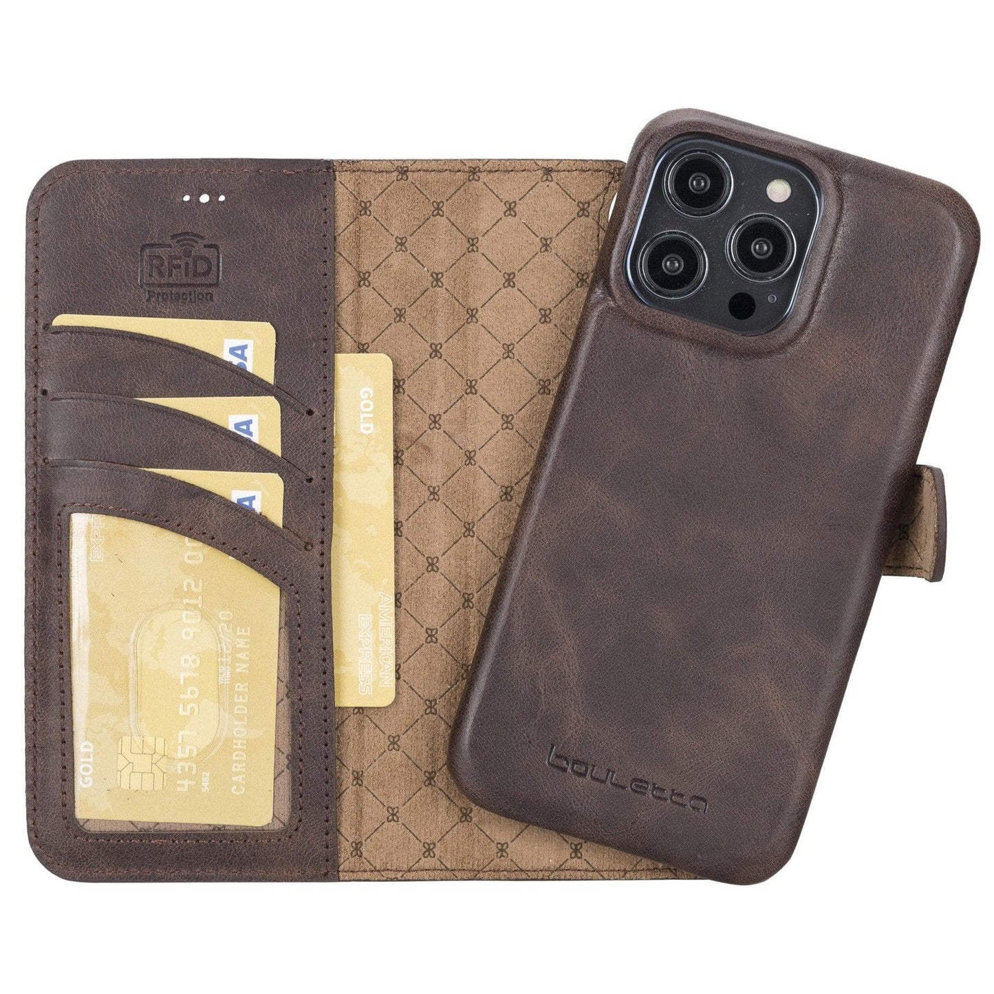 Bouletta F360 Magic Leather iPhone 14 Pro Max Detachable Wallet Case