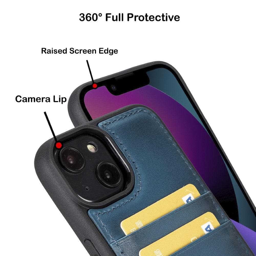 Bayelon Flex Cover Leather iPhone 14 Pro Max Case with Card Holder