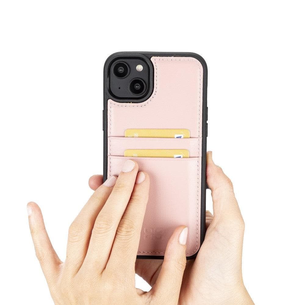 Bayelon Flex Cover Leather iPhone 14 Pro Max Case with Card Holder