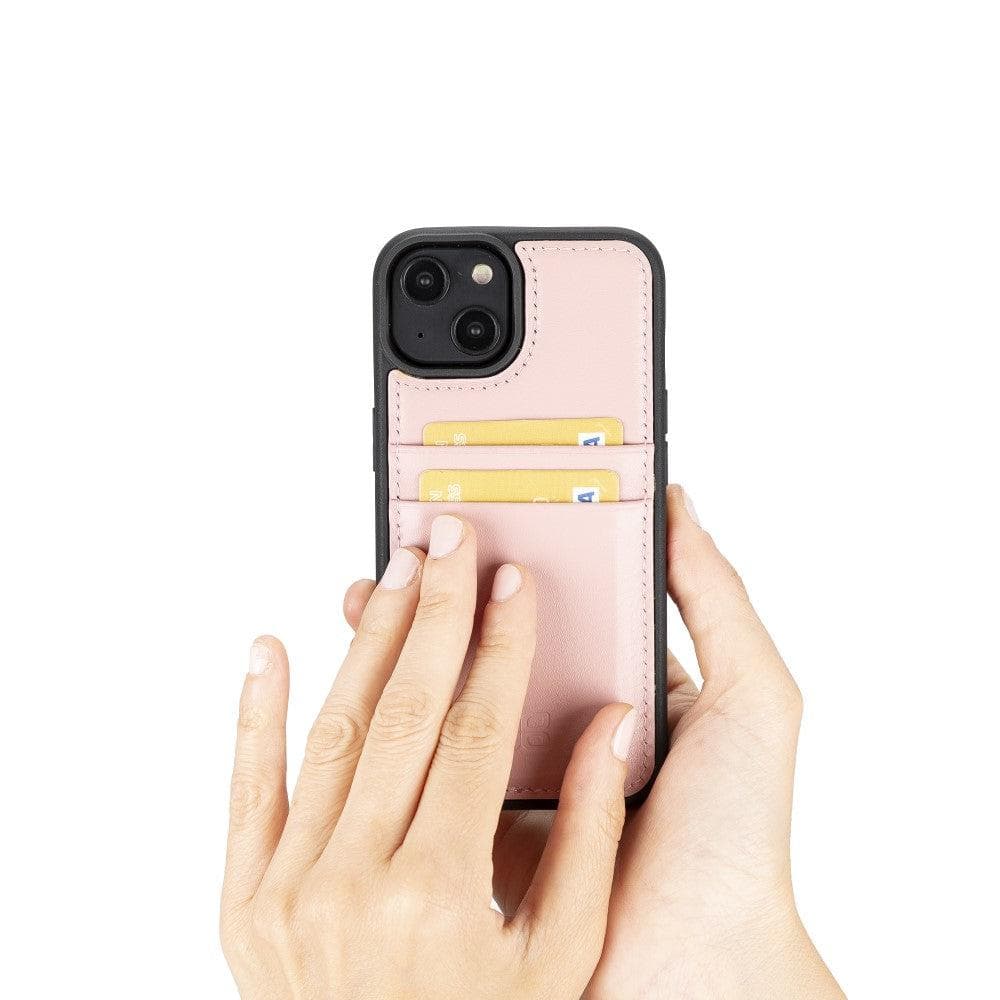 Bayelon Flex Cover Leather iPhone 14 Pro Max Case with Card Holder