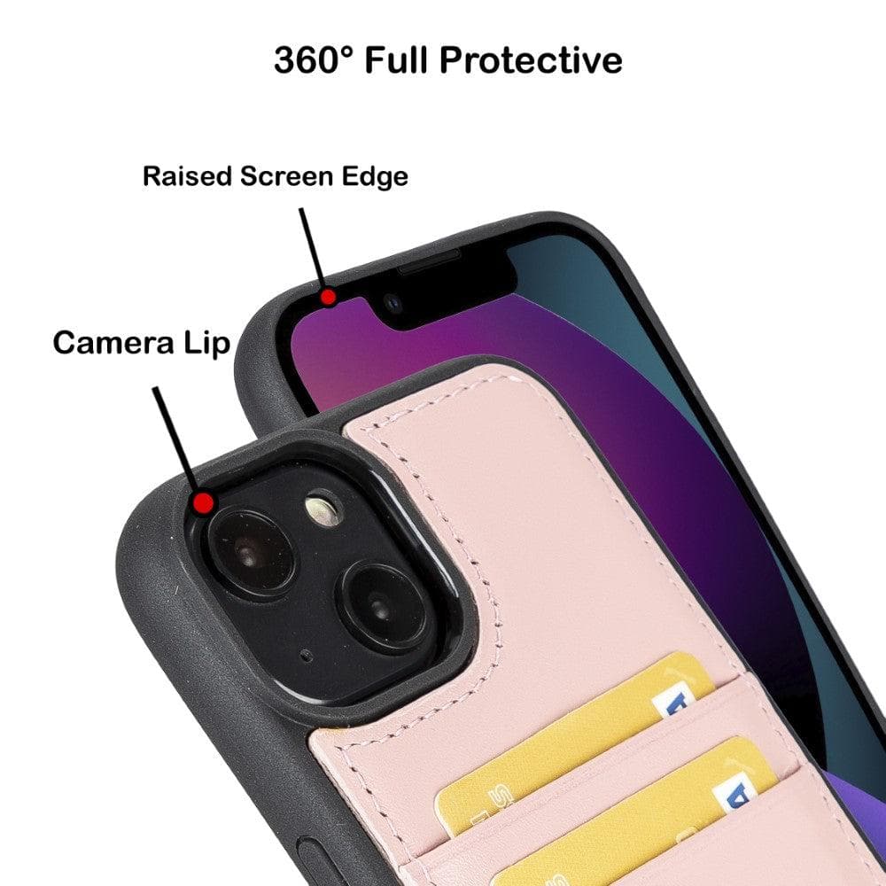 Bayelon Flex Cover Leather iPhone 14 Pro Max Case with Card Holder