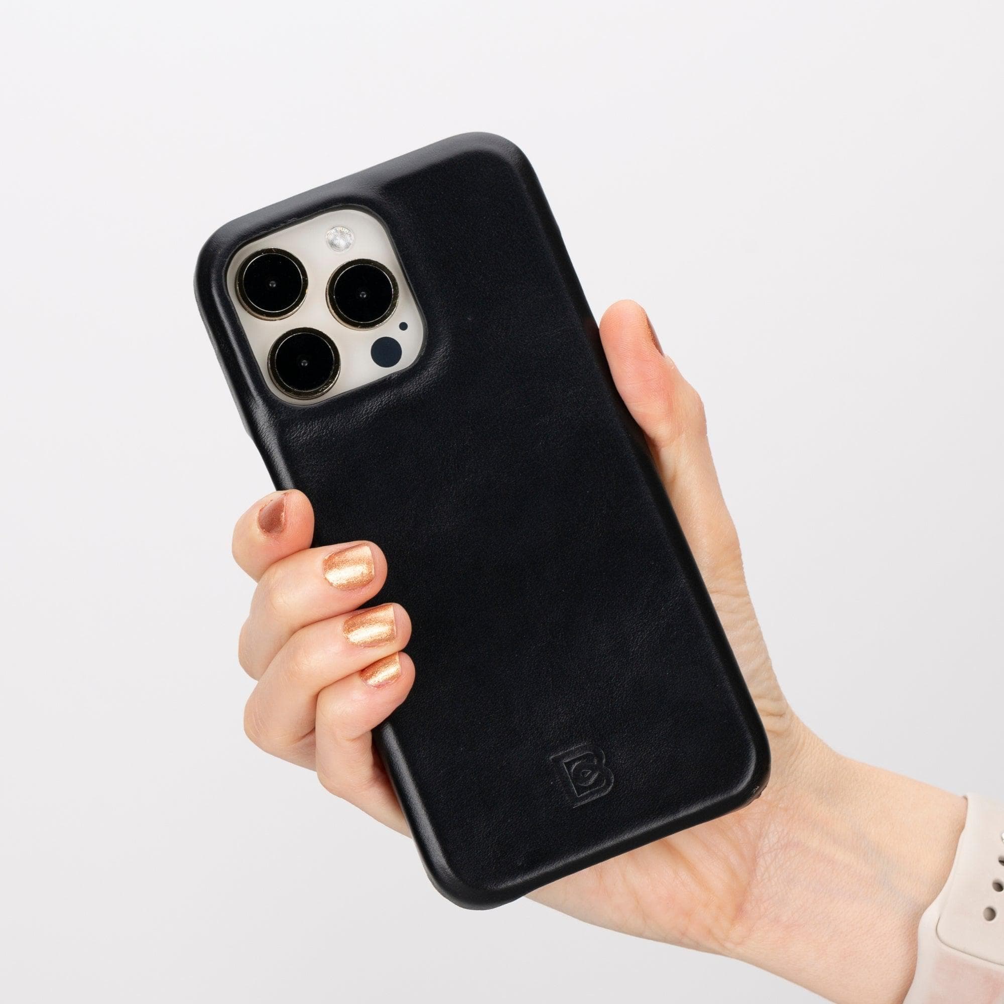 Bayelon F360 Genuine Leather Case for iPhone 15 Pro Max