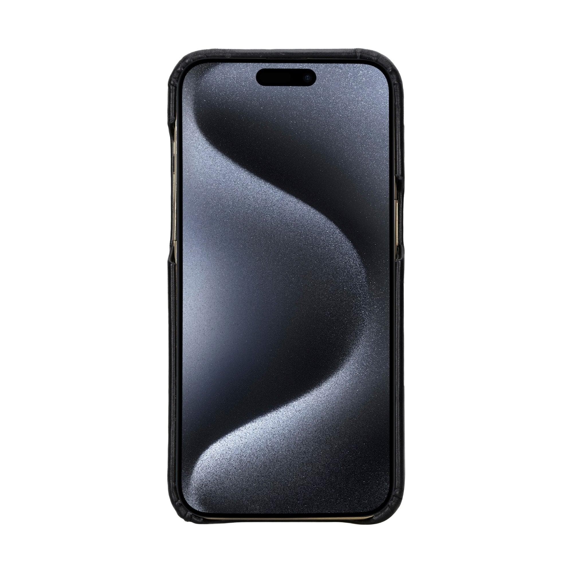 Bayelon F360 Genuine Leather Case for iPhone 15 Pro Max