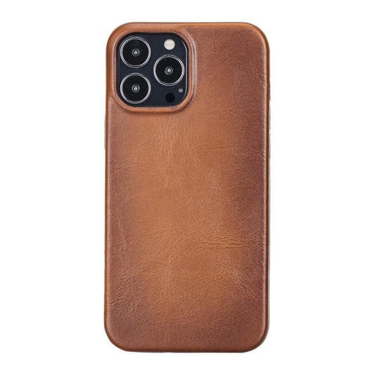 UnBranded Rock Cover iPhone 14 Series Leather Case / RC Tan