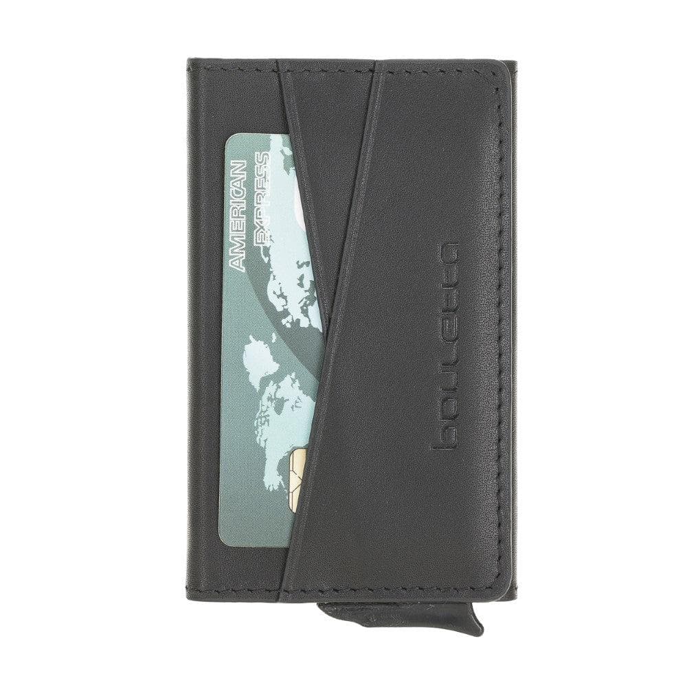 Bouletta Austin Leather Card Holder with RFID Black