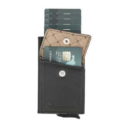 Bouletta Austin Leather Coin Purse / Card Holder with RFID