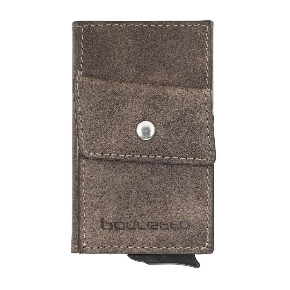 Bayelon Austin Leather RFID Coin Purse & Card Holder Brown