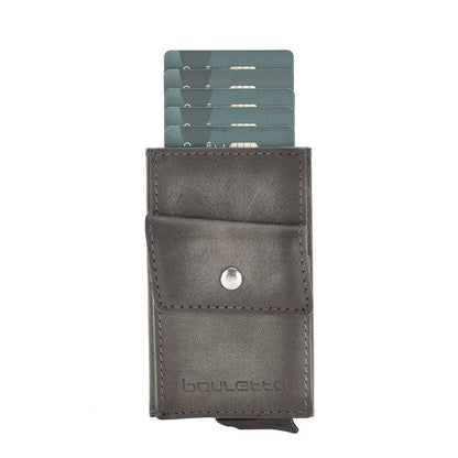 Bouletta Austin Leather Coin Purse / Card Holder with RFID