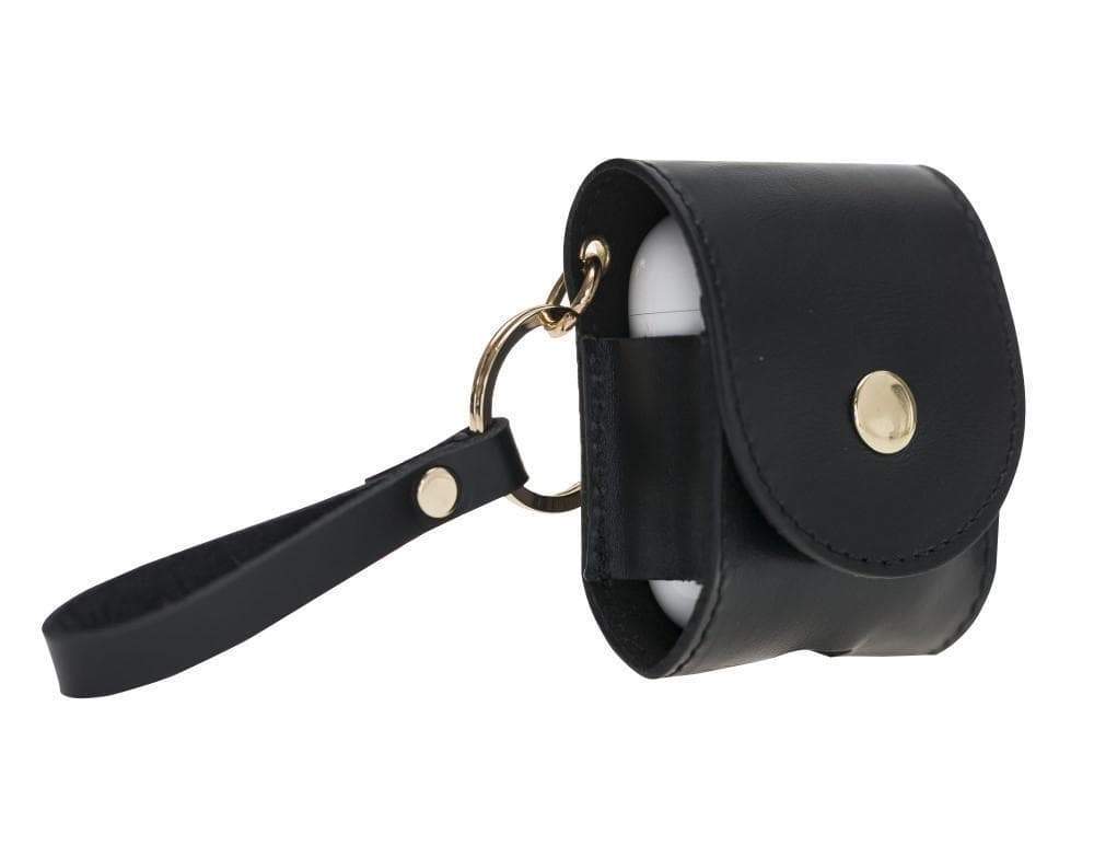 UnBranded Mai Snap AirPods 1 and AirPods 2 Leather Case with Hook