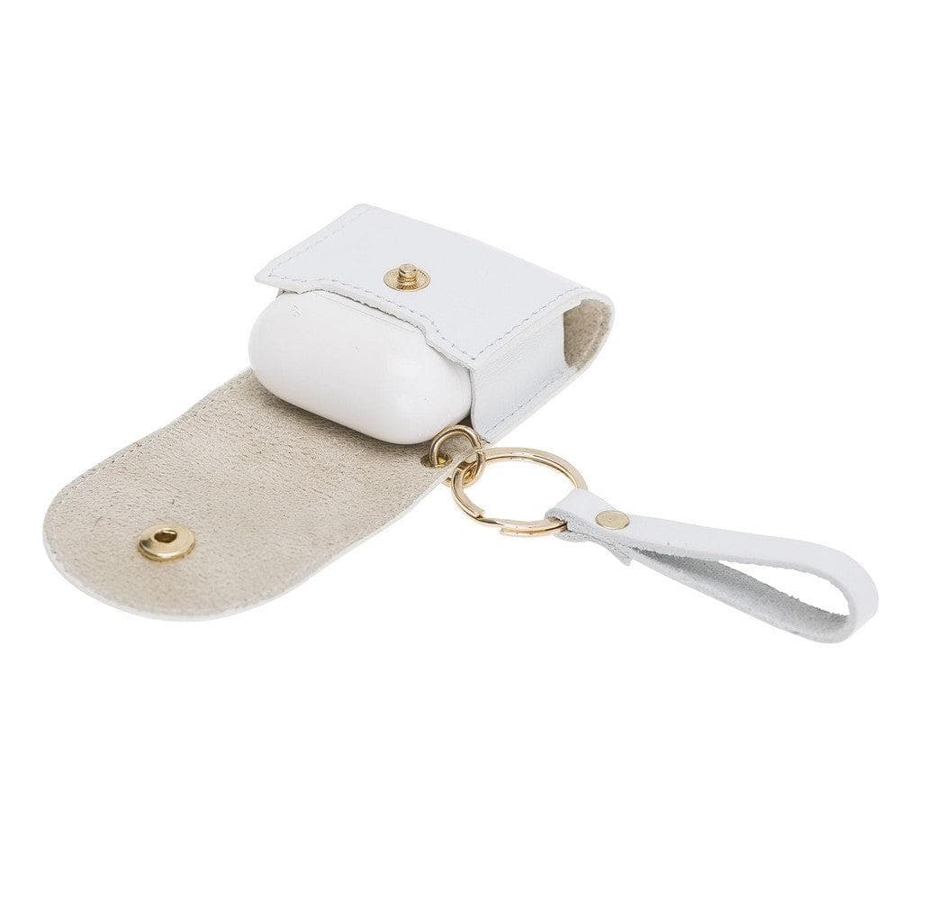 UnBranded Mai Snap AirPods 1 and AirPods 2 Leather Case with Hook