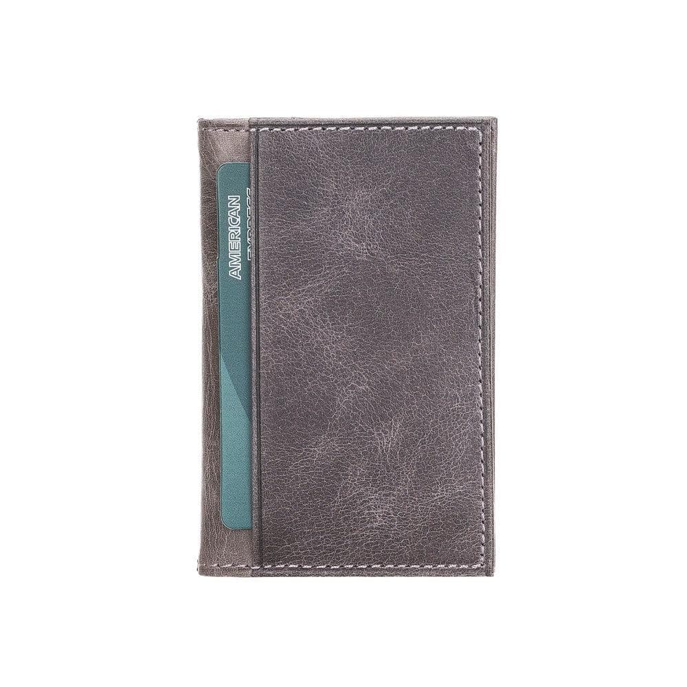 UnBranded Andy Leather Card Holder Gray