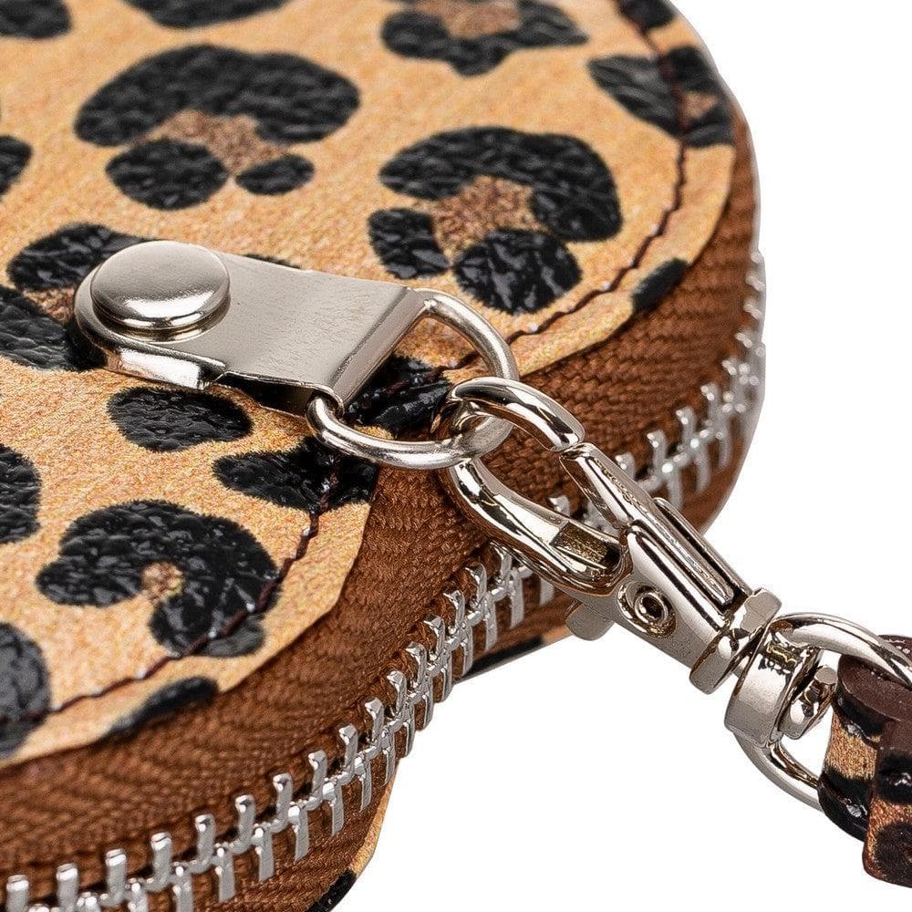 Bayelon Genuine Leather Heart Case for AirPods 1 & 2