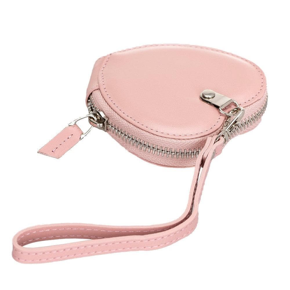 Bayelon Genuine Leather Heart Case for AirPods 1 & 2