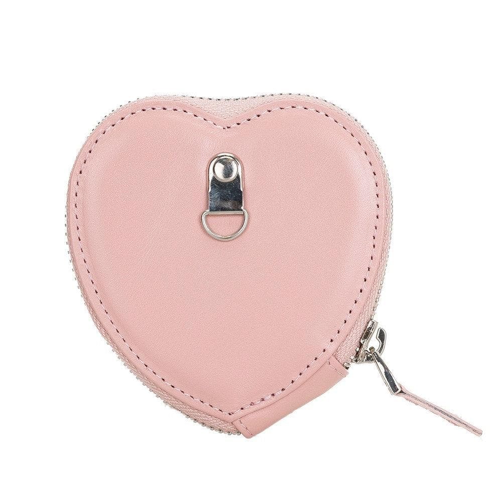 Bayelon Genuine Leather Heart Case for AirPods 1 & 2
