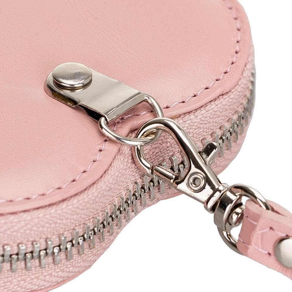 Bayelon Genuine Leather Heart Case for AirPods 1 & 2