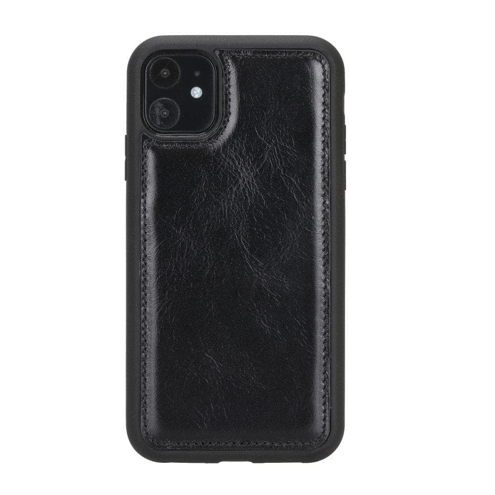 Bouletta Flex Cover iPhone 11 Series Genuine Leather Back Case I Phone 11 Black