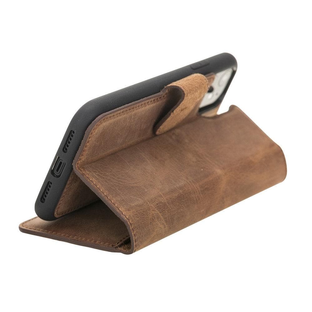 Bayelon Luxury Detachable Leather Wallet Case for iPhone 11 Series