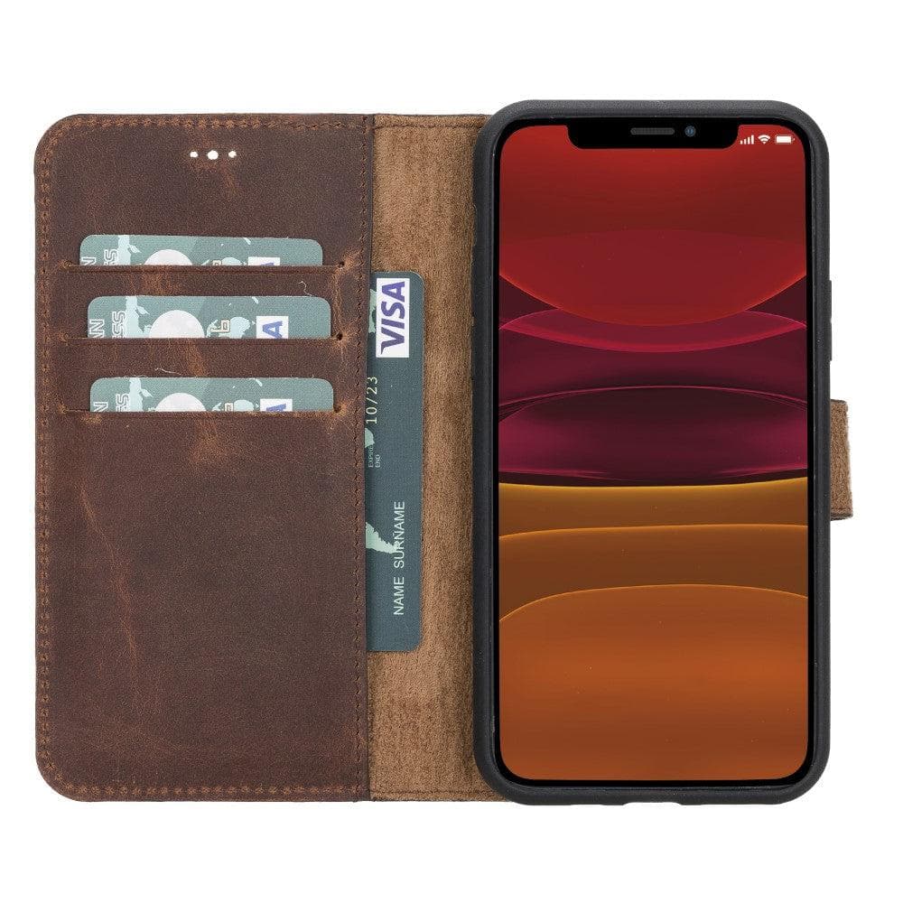 Bayelon Luxury Detachable Leather Wallet Case for iPhone 11 Series
