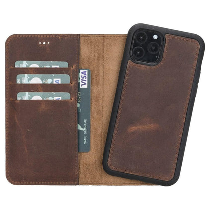 UnBranded Magic iPhone 11 Series Detachable Leather Wallet Case - MW I Phone 11 6.1" Coffee