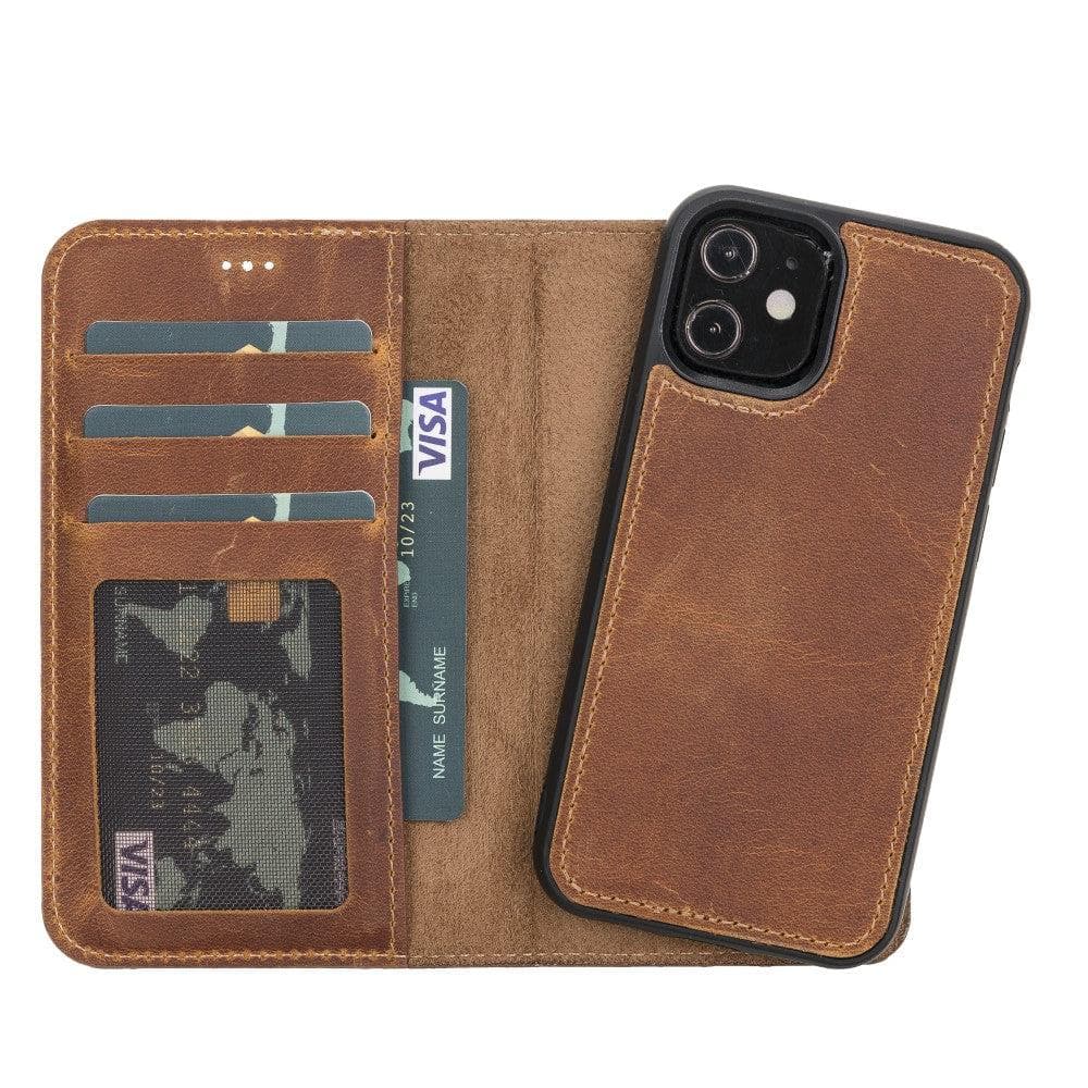 UnBranded Magic iPhone 11 Series Detachable Leather Wallet Case - MW Moccasin