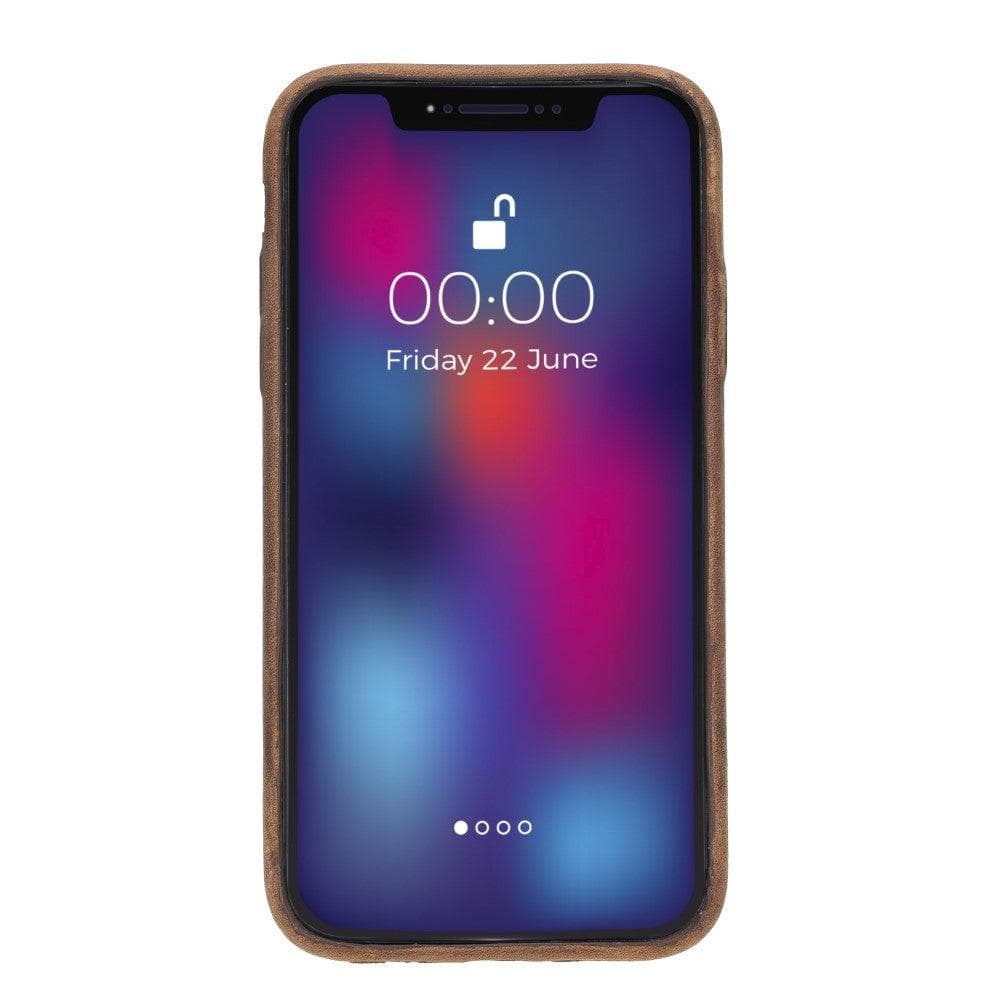 Bayelon Rock Cover Stand Leather Case for iPhone 11 Series