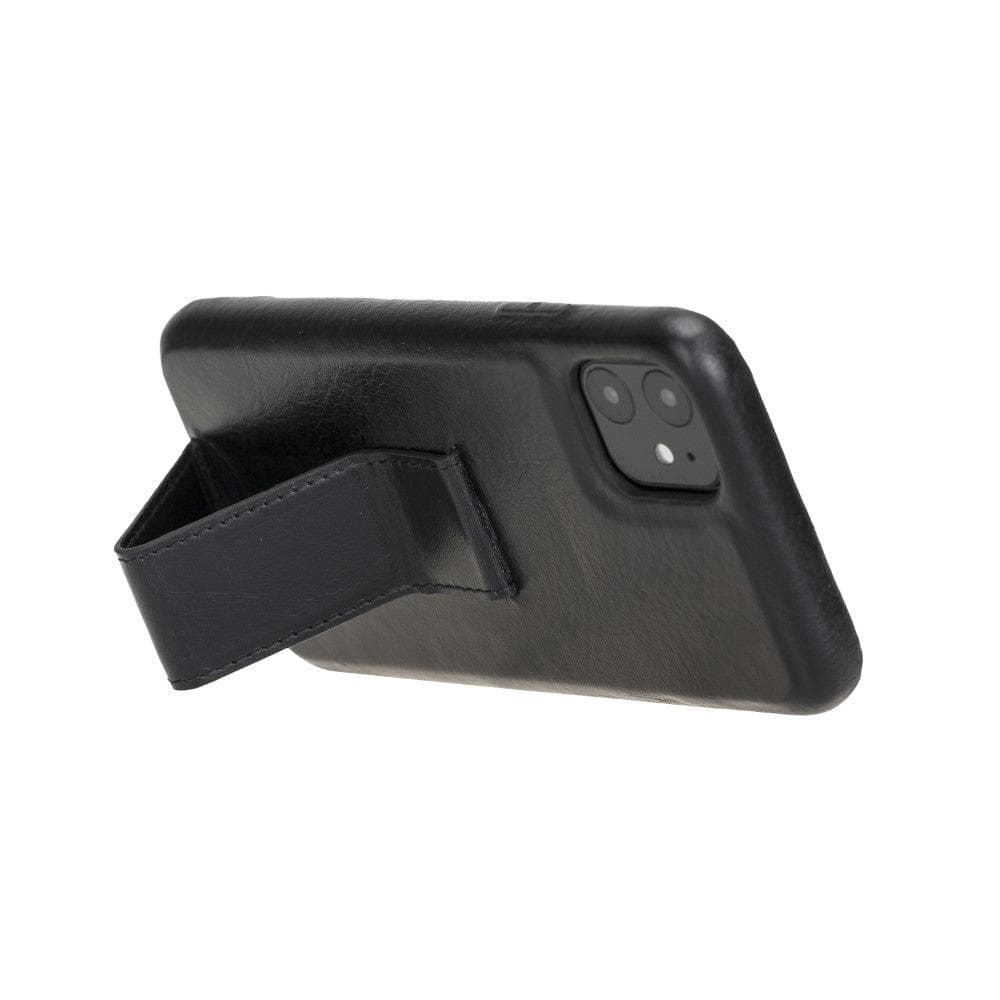 Bayelon Rock Cover Stand Leather Case for iPhone 11 Series