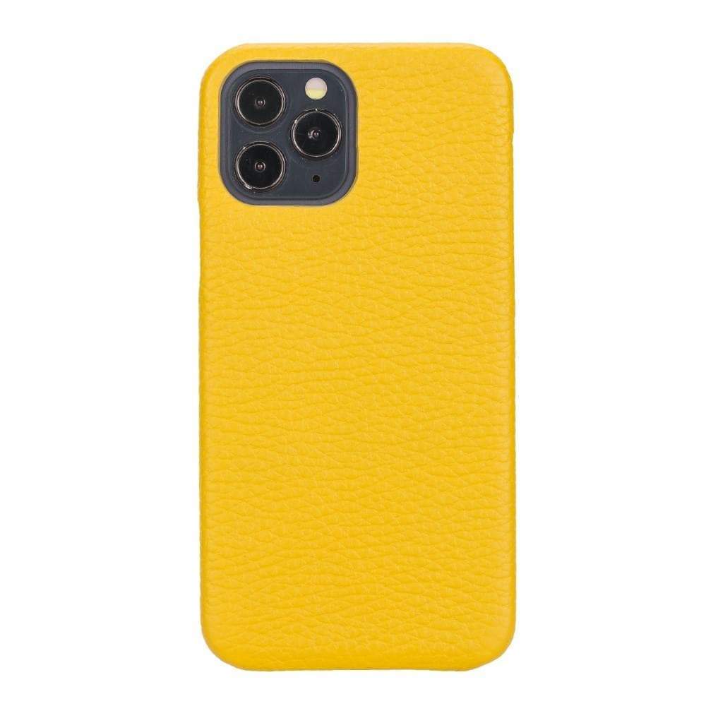 Bouletta F360 iPhone 12 Pro Max Luxury Leather Case Yellow