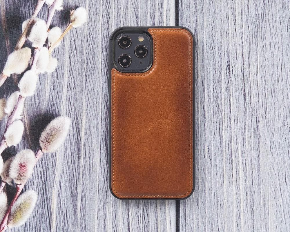 Bouletta Flex Cover iPhone 12 Series Leather Back Cover - FXC Tan