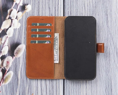 Bouletta Magic iPhone 12 Series Detachable Genuine Leather Wallet Case - MW