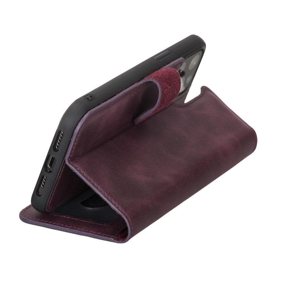 Bouletta Magic iPhone 12 Series Detachable Genuine Leather Wallet Case - MW