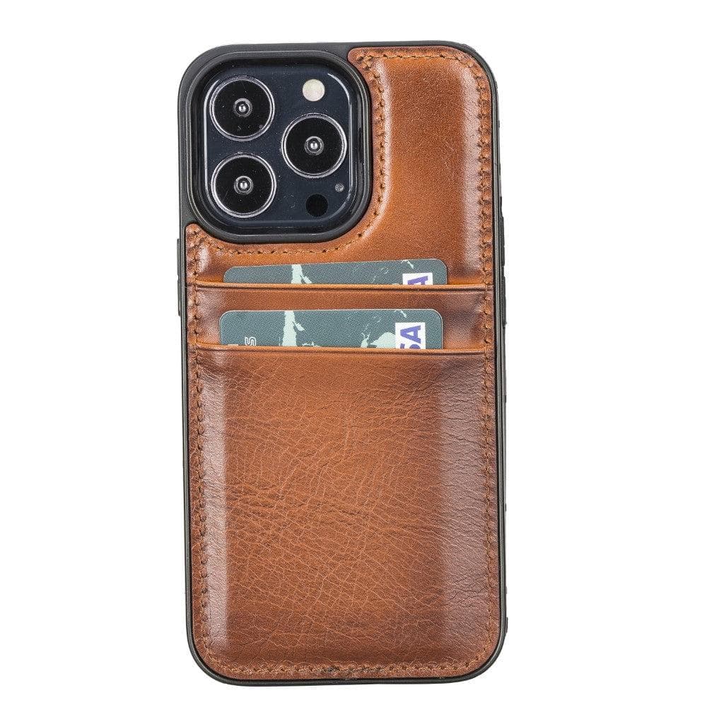 Bouletta Flex Cover Card Holder iPhone 13 Series Leather Back Cover / FXC CCP Tan