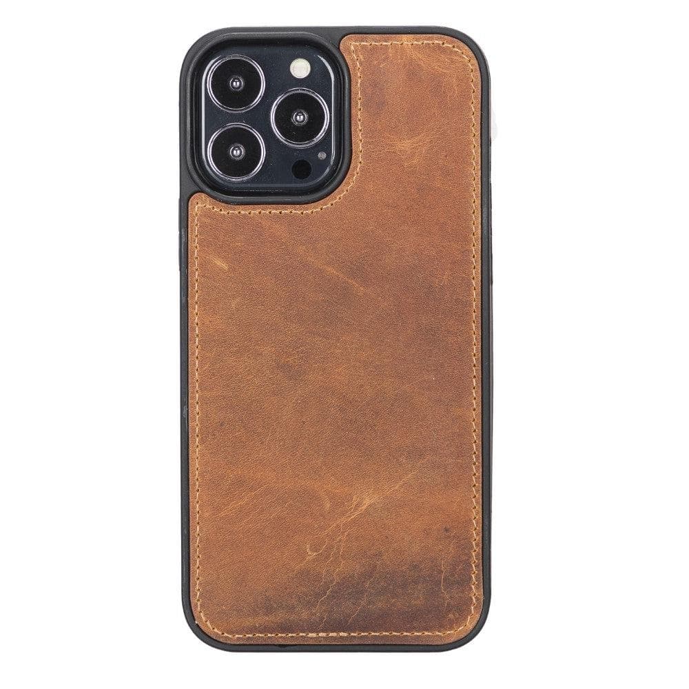 Bayelon Flex Cover Leather Back Case for iPhone 13 Series Moccasin