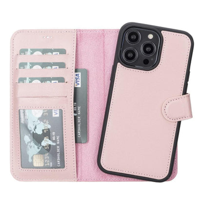 UnBranded Magic iPhone 14 Series Detachable Leather Case / MW Pink