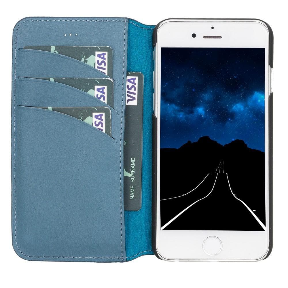 UnBranded Wallet Case iPhone 6 Series Non-Detachable Leather Wallet Case - WC I Phone 6 6 S Blue