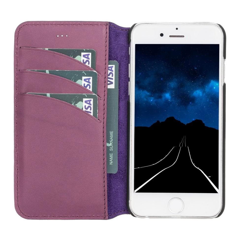 UnBranded Wallet Case iPhone 6 Series Non-Detachable Leather Wallet Case - WC I Phone 6 6 S Purple