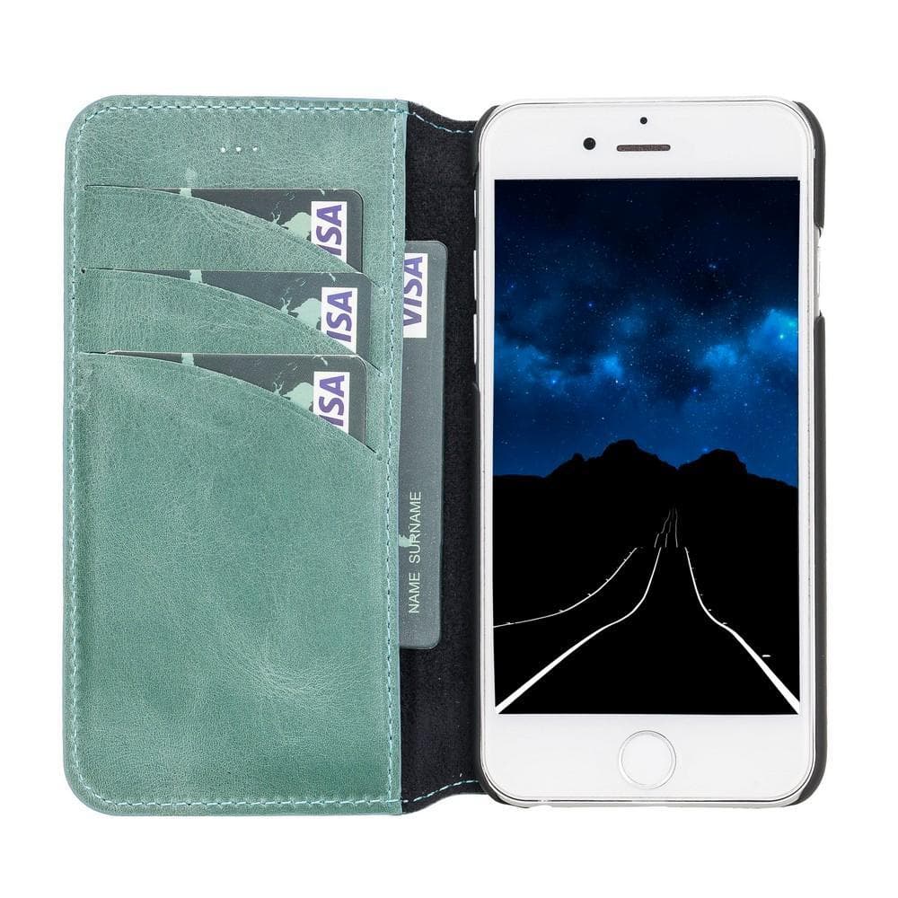 UnBranded Wallet Case iPhone 6 Series Non-Detachable Leather Wallet Case - WC I Phone 6 6 S Aqua