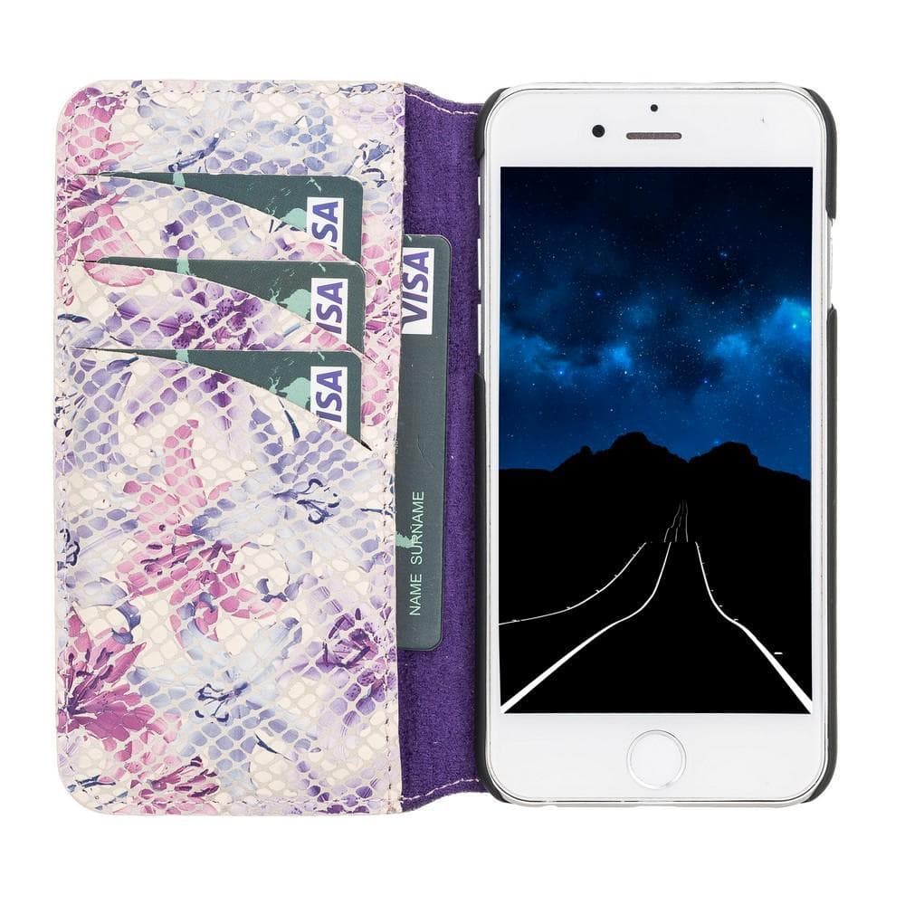 UnBranded Wallet Case iPhone 6 Series Non-Detachable Leather Wallet Case - WC I Phone 6 6 S Flowers