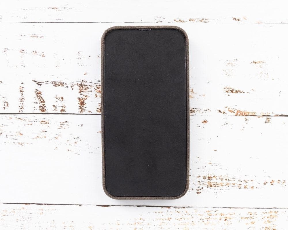 Bayelon Rock Cover Genuine Leather Case for iPhone 13 Series