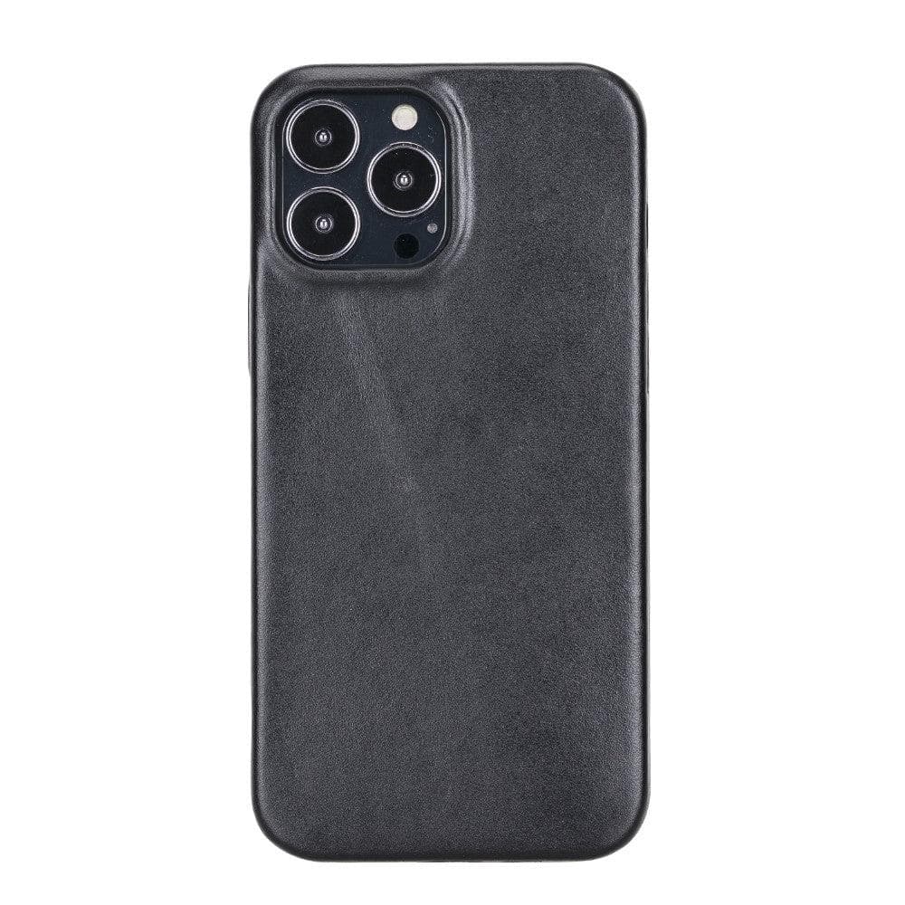 Bayelon Rock Cover iPhone 13 Series Leather Case - Premium Protection Black