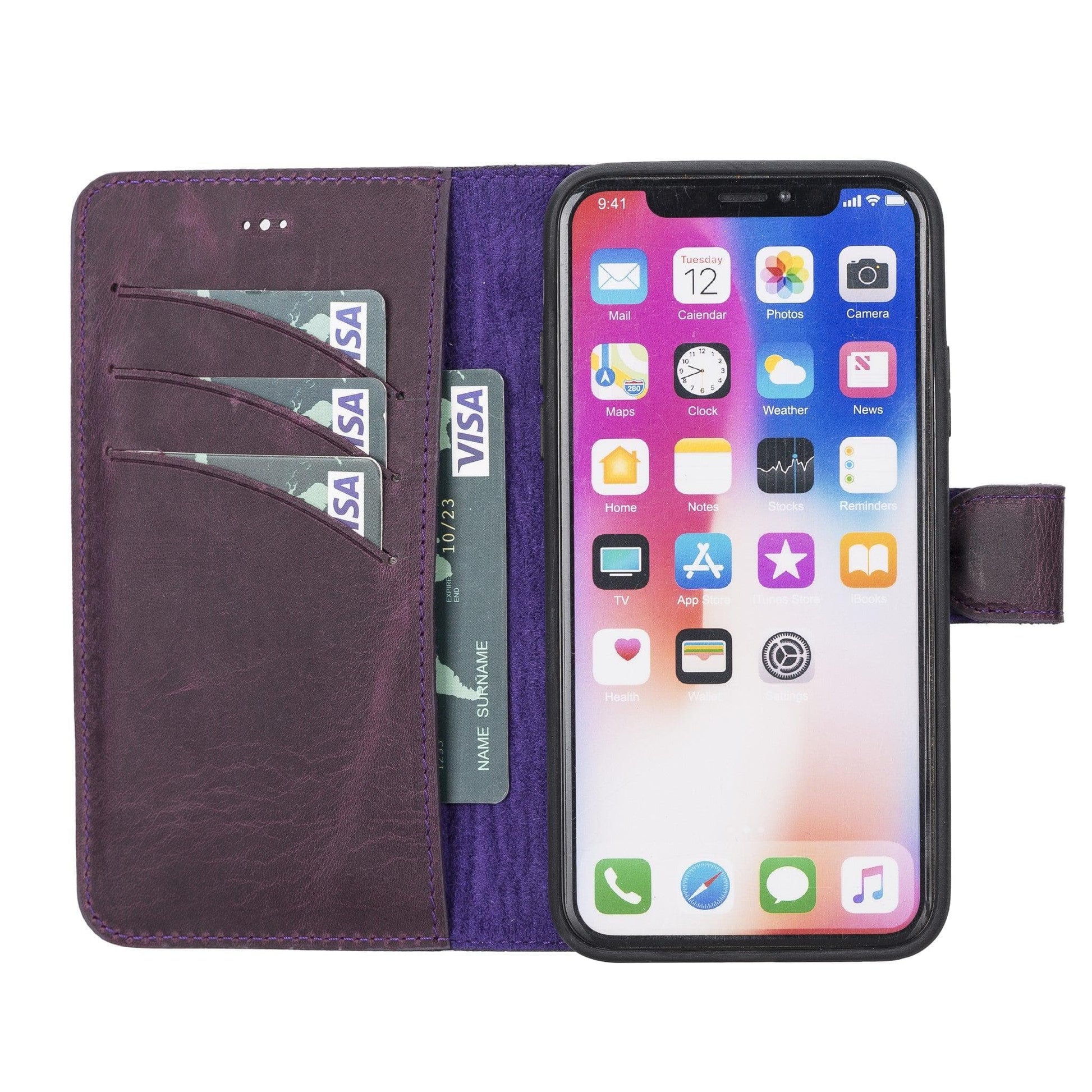 UnBranded Magic iPhone X Series Detachable Leather Case / MW