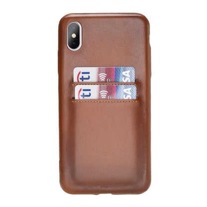 Bayelon Ultra Cover CC iPhone X/XS Leather Case / UC CC Tan