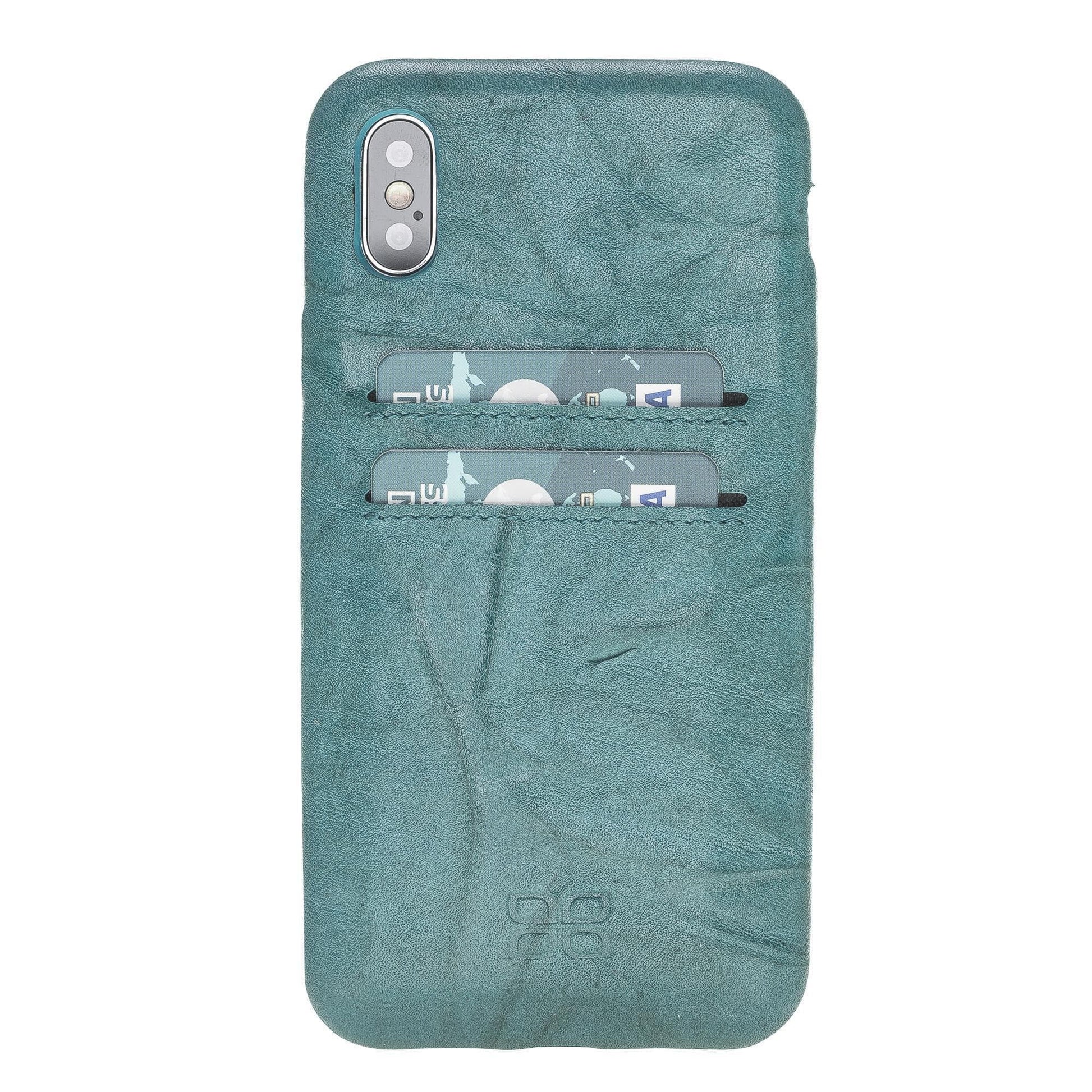 Bayelon Ultra Cover CC iPhone X/XS Leather Case / UC CC Medium Turquoise