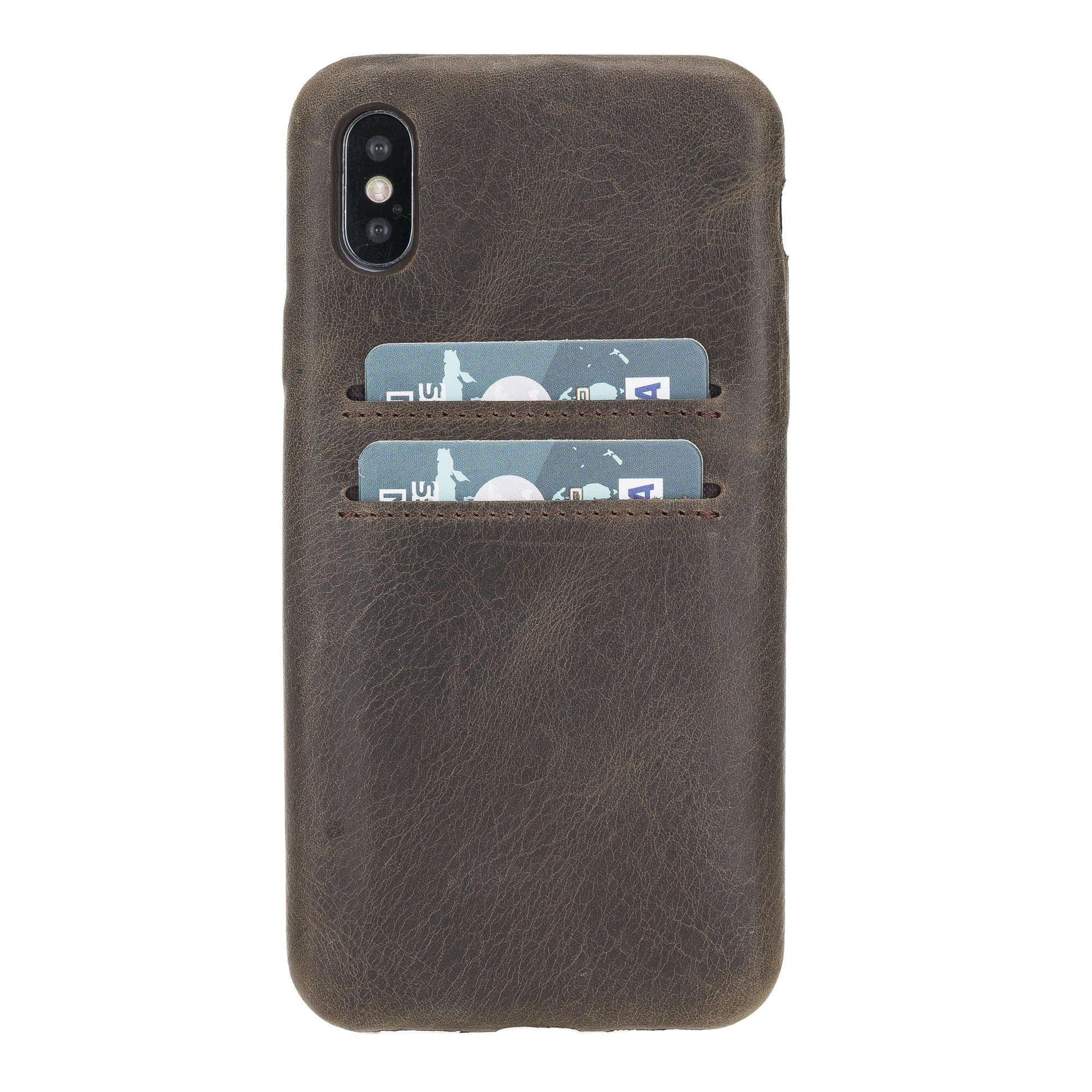 Bayelon Ultra Cover CC iPhone X/XS Leather Case / UC CC Mocha