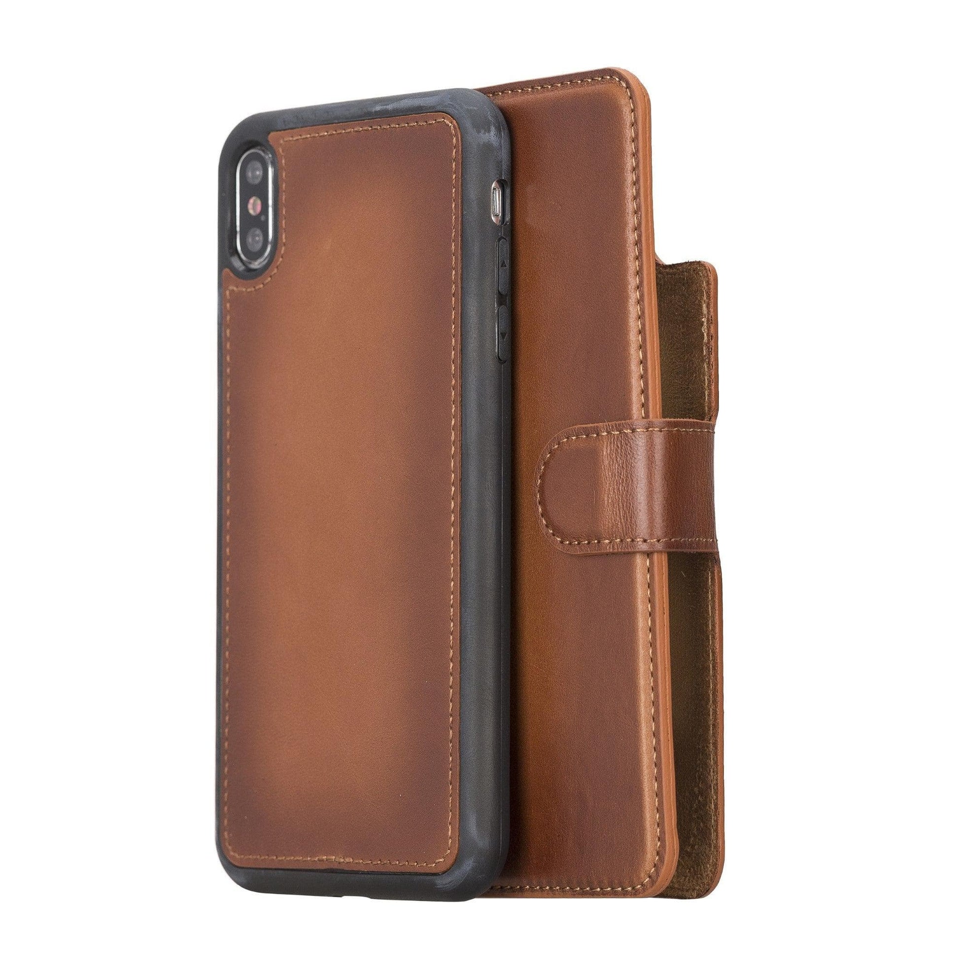 UnBranded Magic iPhone XS Max Detachable Leather Case / MW Tan