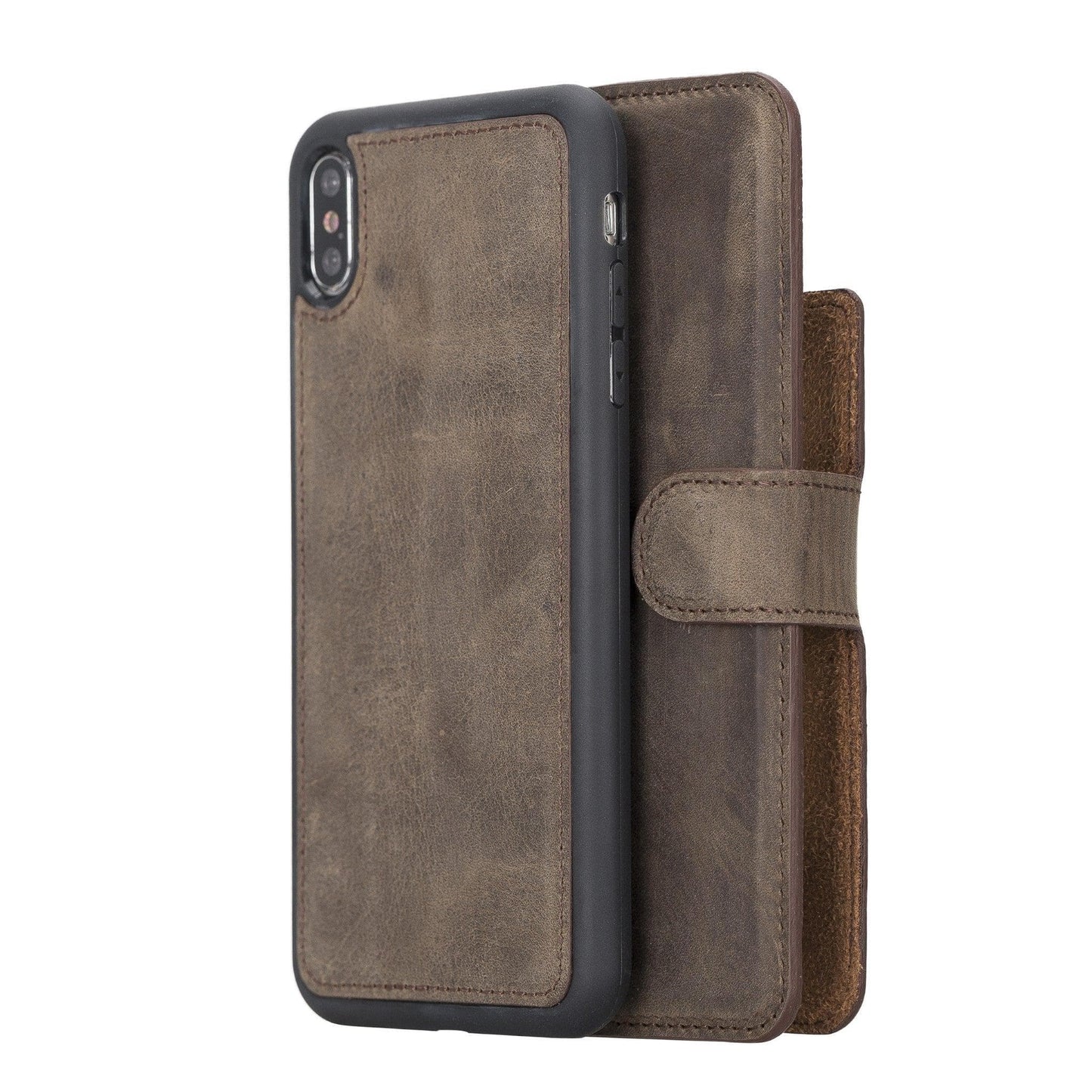 UnBranded Magic iPhone XS Max Detachable Leather Case / MW Light Brown