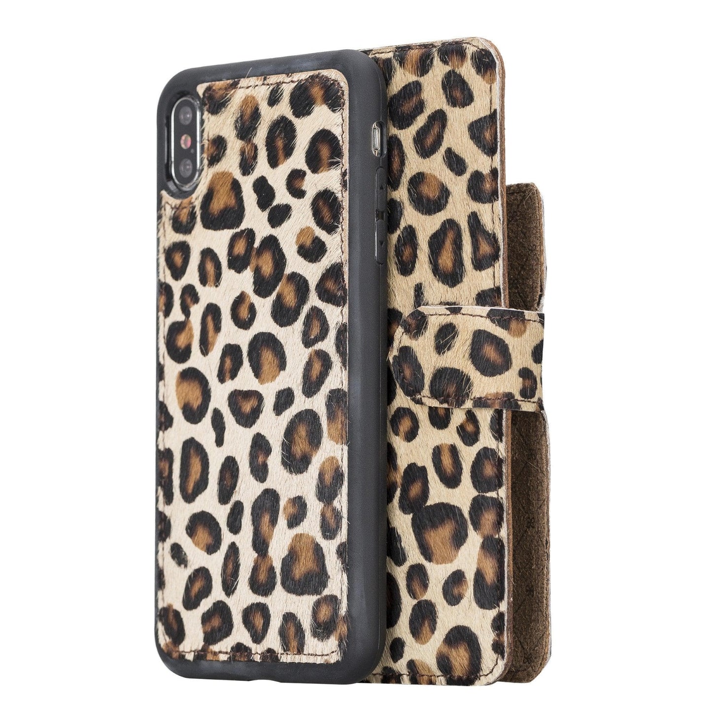 UnBranded Magic iPhone XS Max Detachable Leather Case / MW Leopard