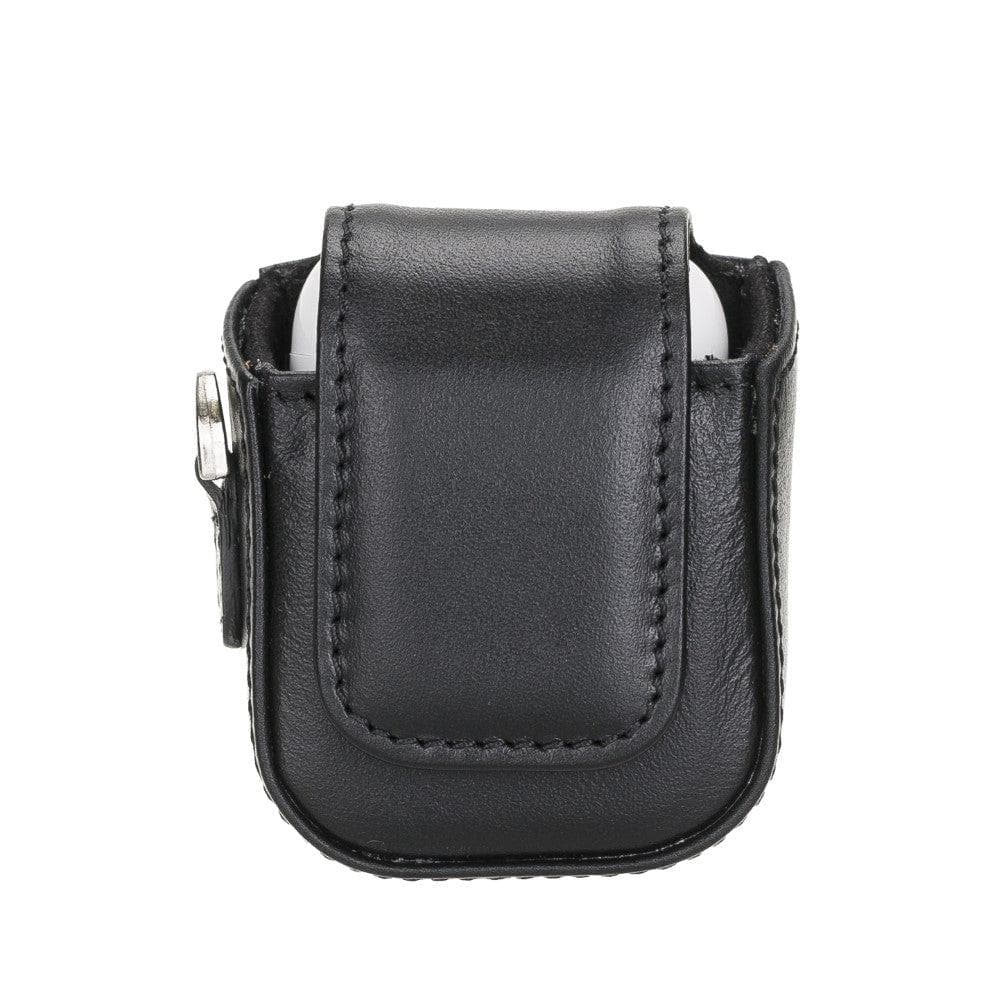 Bayelon Genuine Leather Case for AirPods 1st & 2nd Generation Black