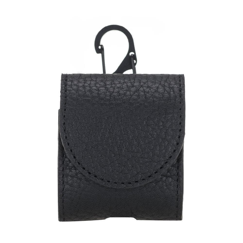 Bayelon Mai Magnet Genuine Leather AirPods Case Air Pods 1 2 Pebble Black