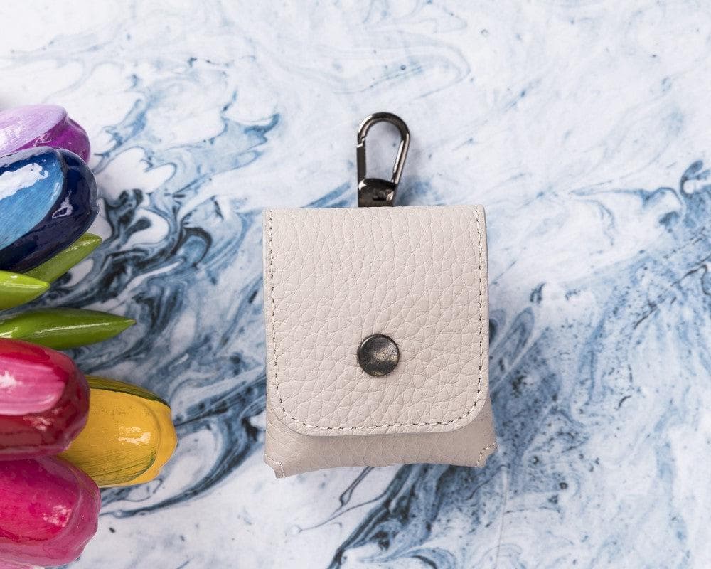 Bayelon Mai Magnet Genuine Leather AirPods Case Air Pods 1 2 Antique White