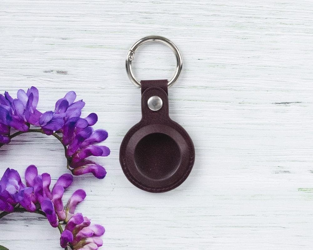 Bayelon Arta Premium Leather AirTag Keyring Case